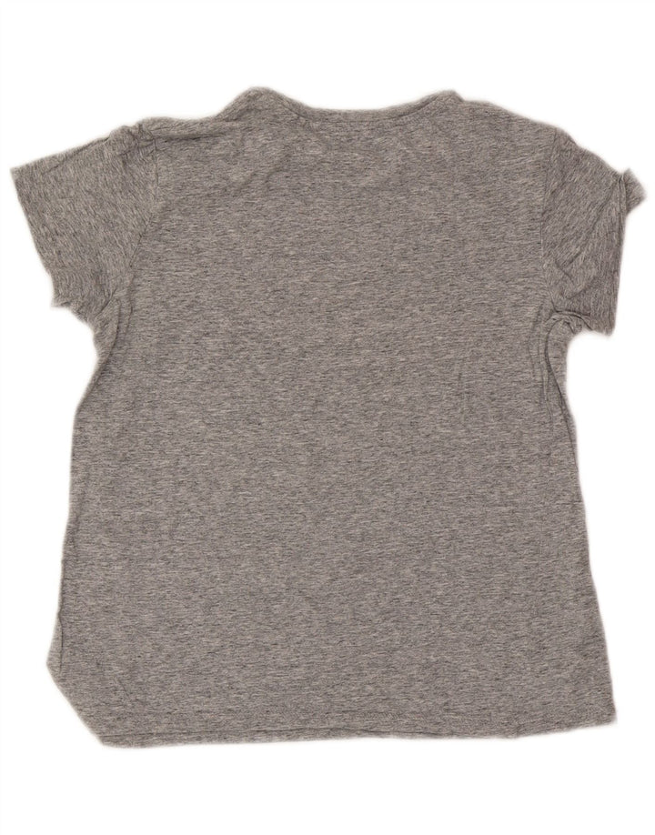 Levi's Camiseta gráfica para mujer Top UK 10 Small Grey Moteado