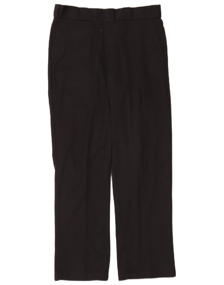 Dickies Pantalón chino recto para hombre W34 L32 Poliéster negro