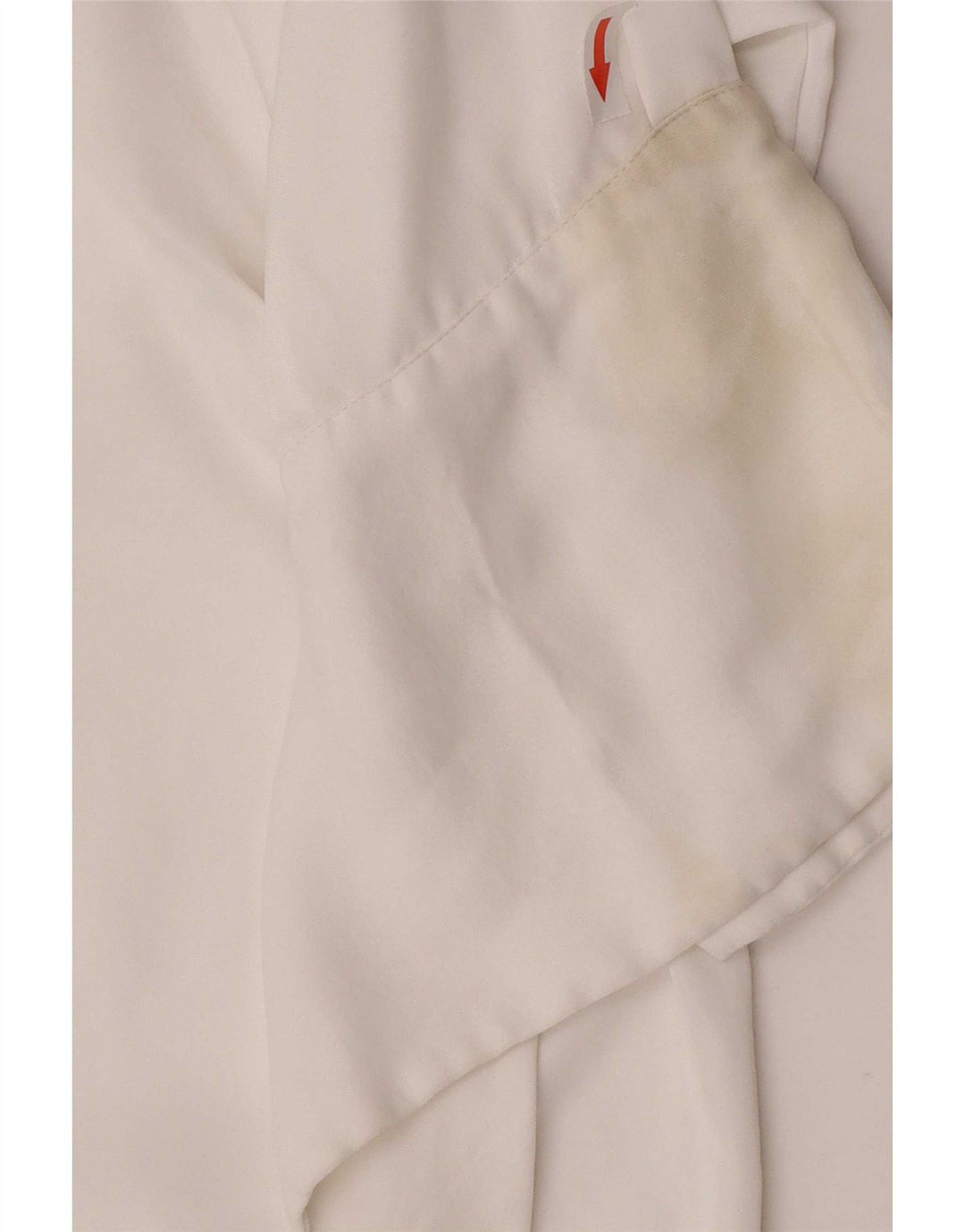 Zara Mujer Blusa Camisa UK 10 Small Viscosa Blanca