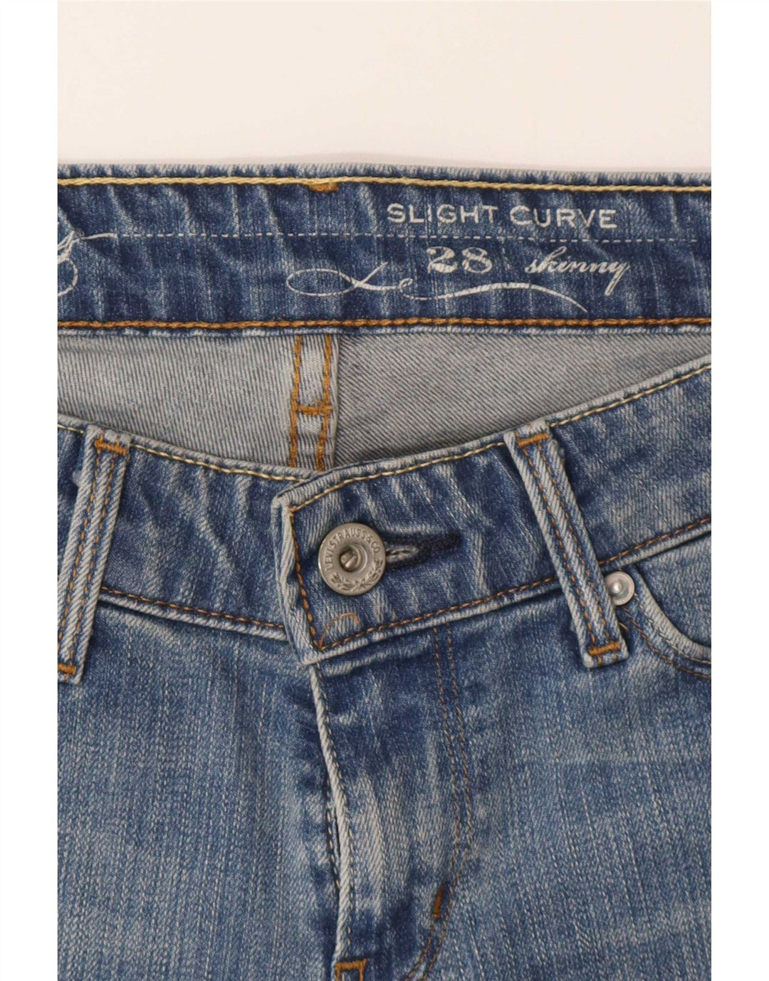 Levi's Vaqueros Pitillo Con Curva Ligera Para Mujer W28 L30 Azul