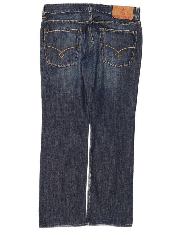 Vaqueros rectos uniformes para hombre W34 L32 Algodón azul