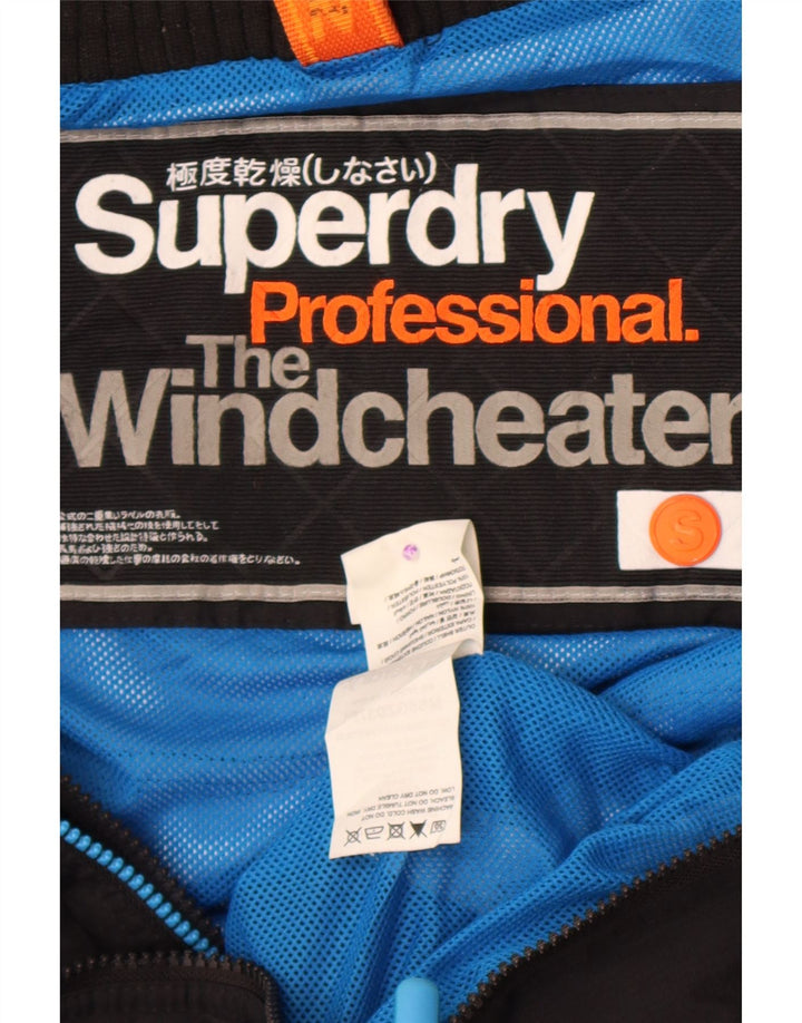 Superdry Chaqueta cortavientos The Windcheater para hombre UK 36 Small Black Nylon
