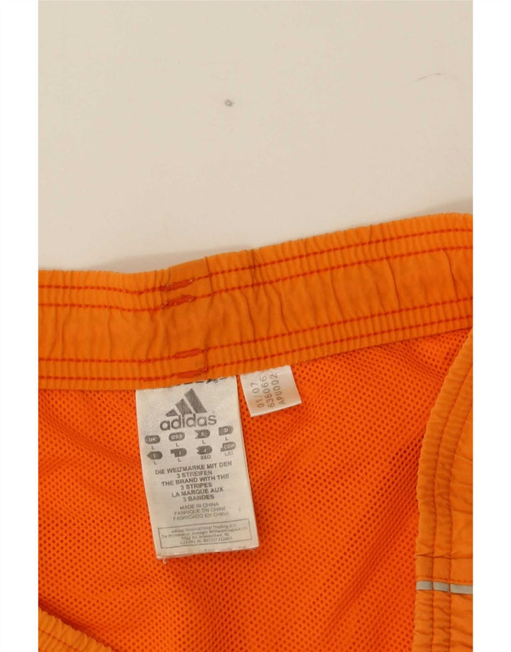 Adidas - Bañador para hombre, talla grande, nailon naranja