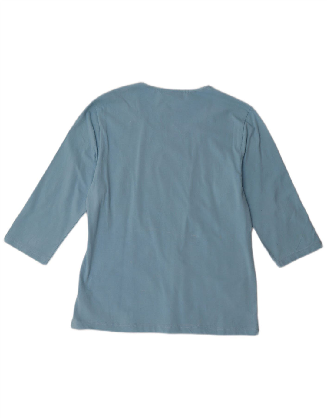 Asics Camiseta Mujer Manga 3/4 UK 18 XL Algodón Azul