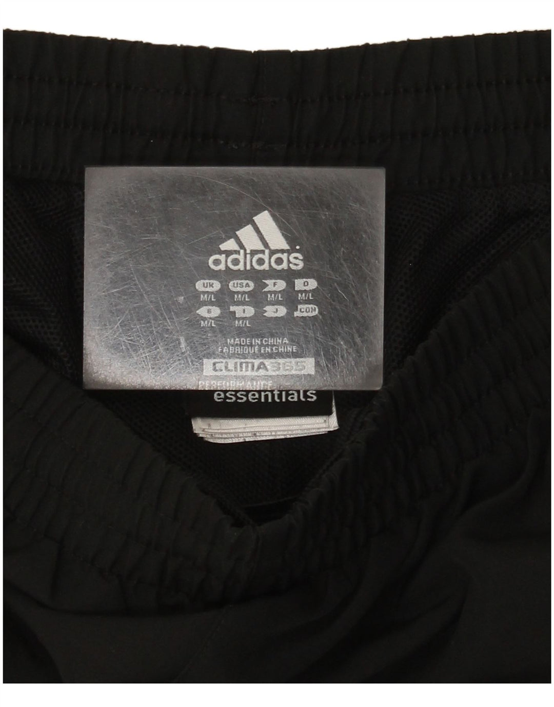 Adidas Hombre Clima 365 Pantalones De Chándal Mediano Negro Poliéster