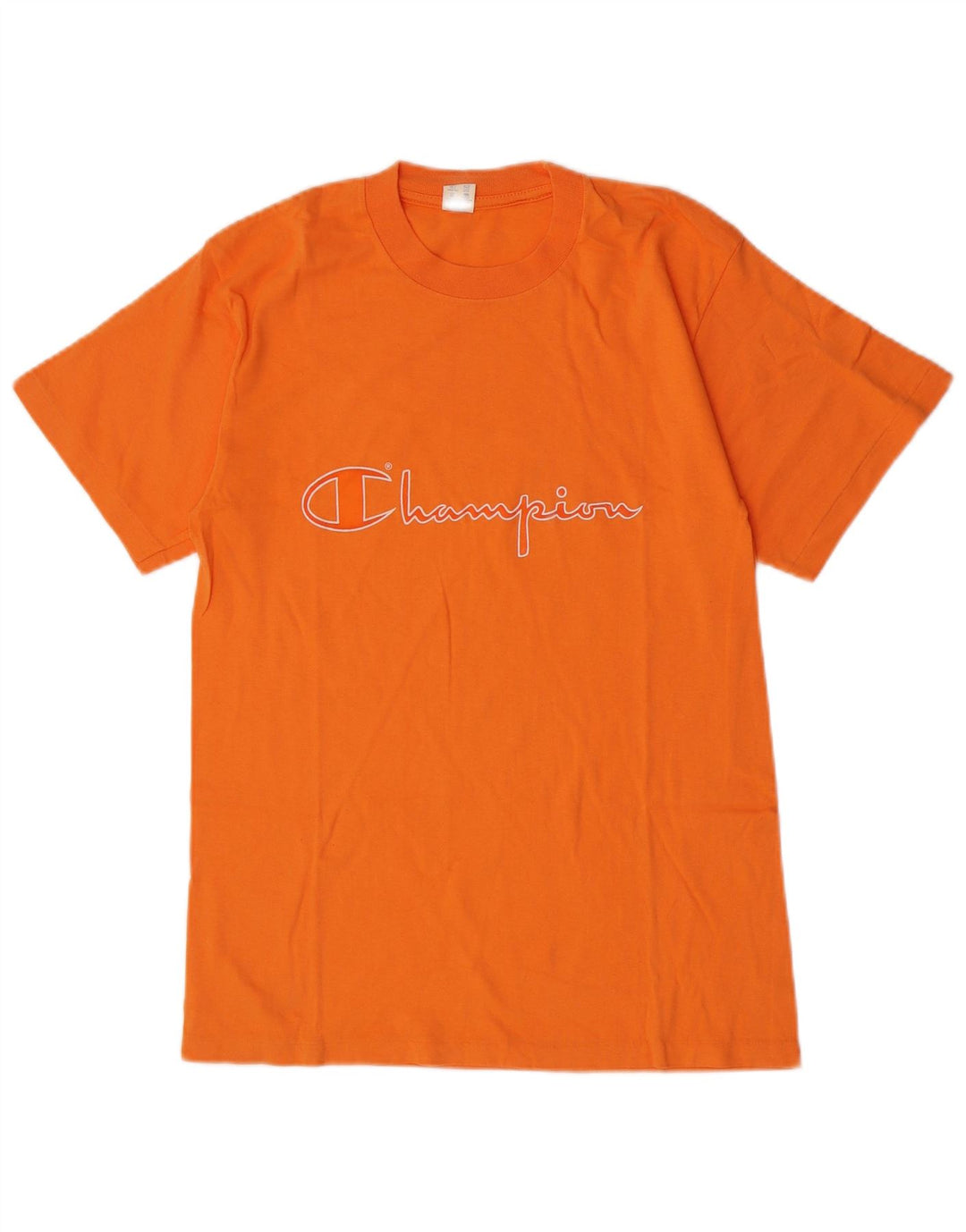 Champion Camiseta Gráfica Para Hombre Top Algodón Naranja Mediano