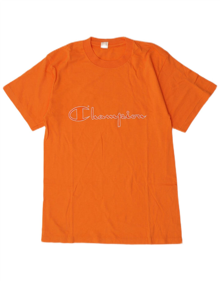 Champion Camiseta Gráfica Para Hombre Top Algodón Naranja Mediano