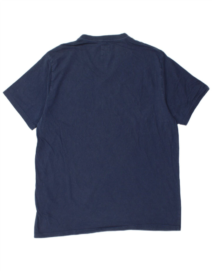 LEVI'S Camiseta estándar para hombre Top grande de algodón azul marino