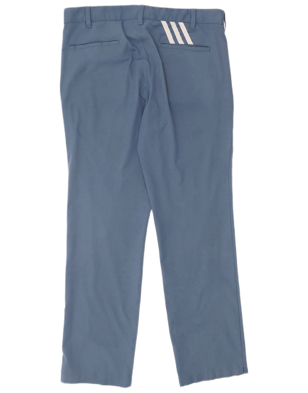 Pantalón chino Adidas de corte regular para hombre W34 L32 Azul marino Poliéster deportivo