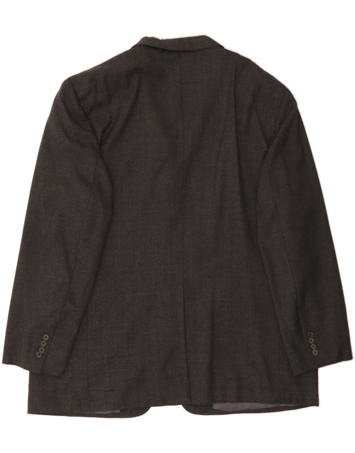 BROOKS BROTHERS Mens 2 Button Blazer Jacket IT 50 Large Grey Wool Vintage Brooks Brothers and Second-Hand Brooks Brothers from Messina Hembry 