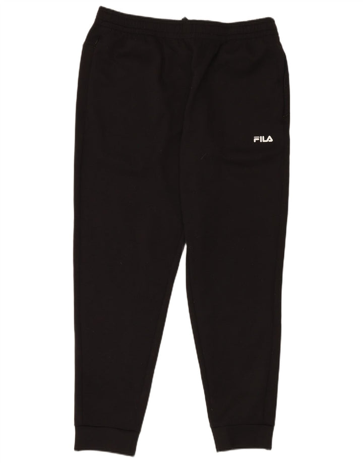 FILA Pantalones de chándal para hombre Joggers Large Negro Poliéster