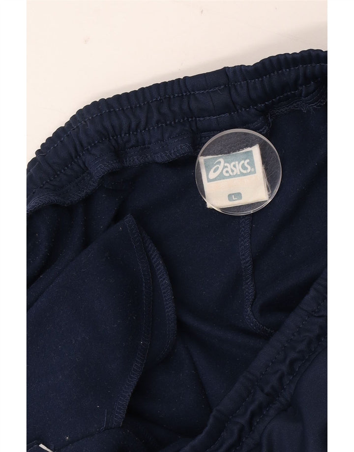Asics Pantalón Chándal Hombre Grande Azul Marino Poliéster
