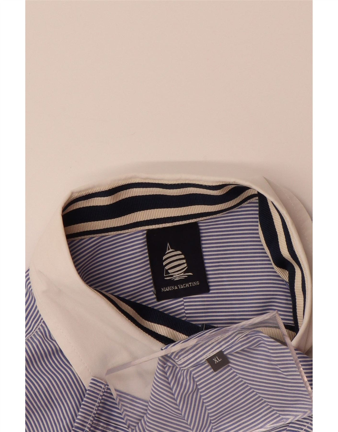 MARINA YACHTING Blusa de manga 3/4 para mujer UK 40 XL Azul Pinstripe