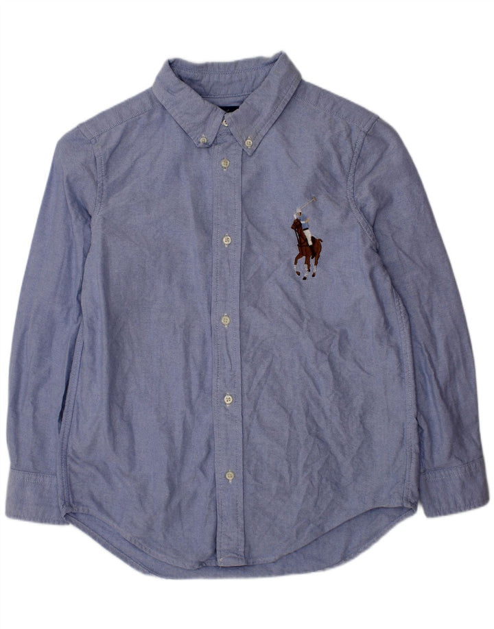 RALPH LAUREN Camisa Niño 6-7 Años Azul Algodón