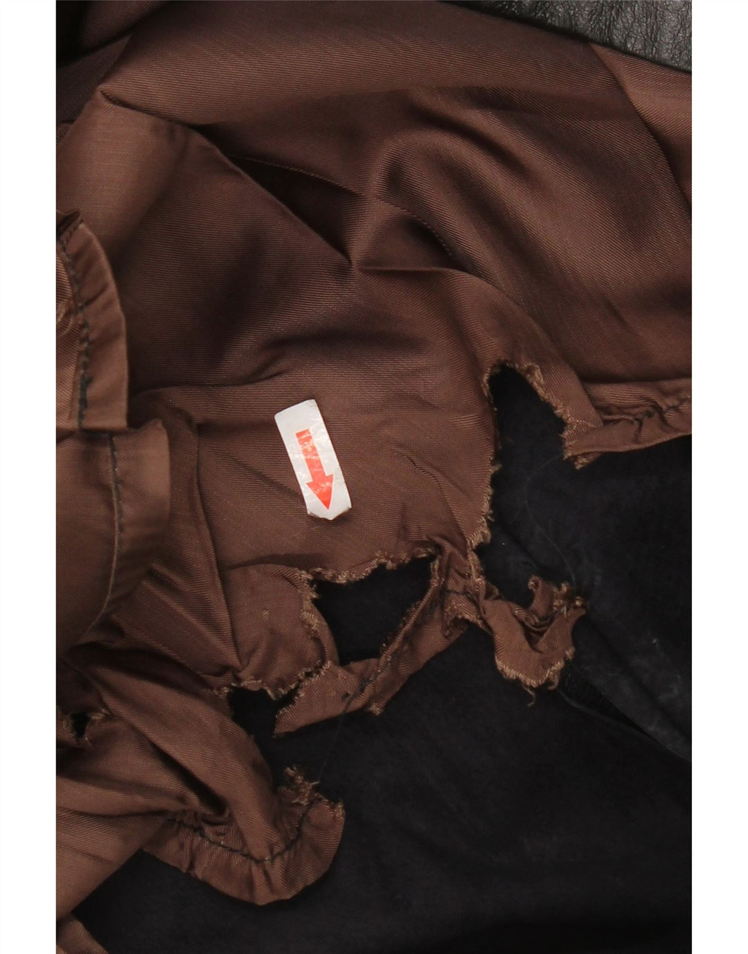Falda de cuero vintage para mujer IT 52 2XL W32 Negro