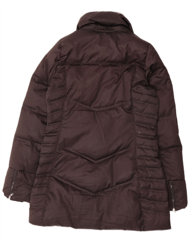 Adidas Abrigo acolchado para mujer UK 12 Mediano Negro Poliéster