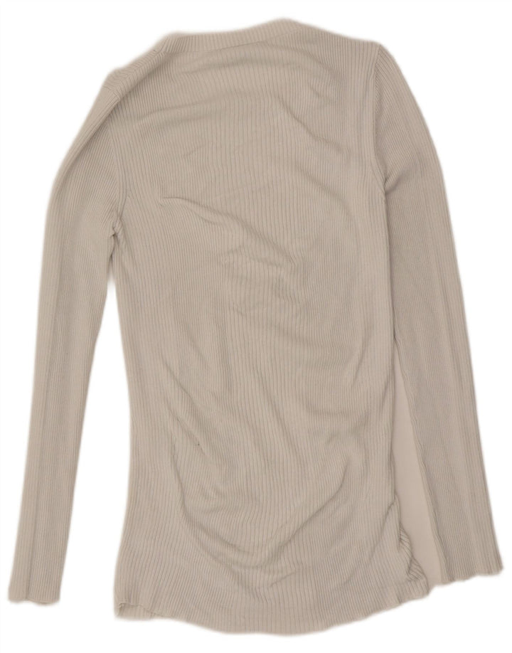 French Connection Top para mujer de manga larga UK 40 Small Blanco