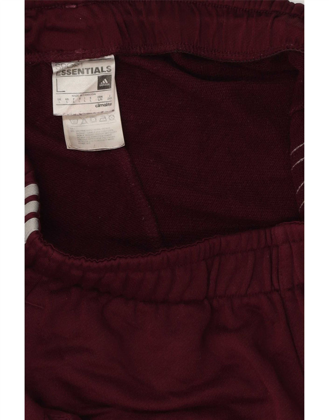 Adidas Mens Climalite Sport Shorts Grande Borgoña Poliéster