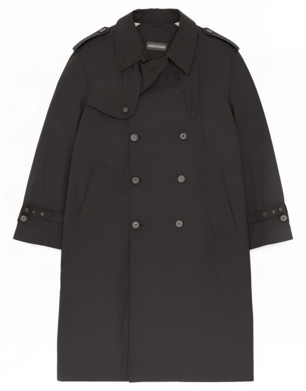 Andrea Silardi Gabardina para hombre UK 42 XL Negro