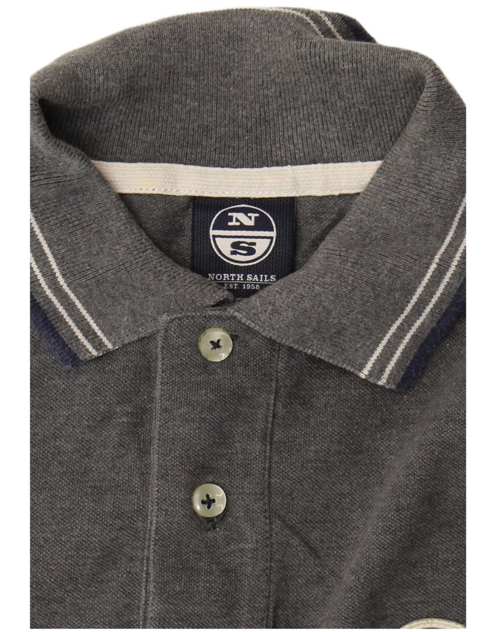Polo North Sails Hombre Algodón Gris Medio