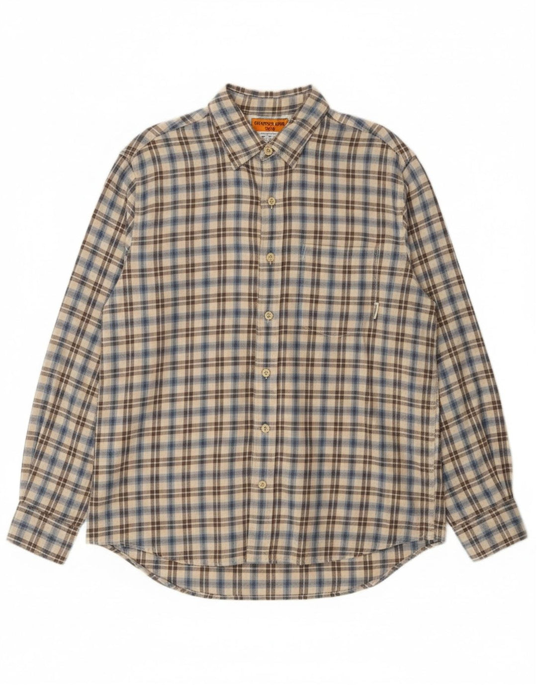 Timberland Camisa De Franela Para Hombre Algodón A Cuadros Beige Medio