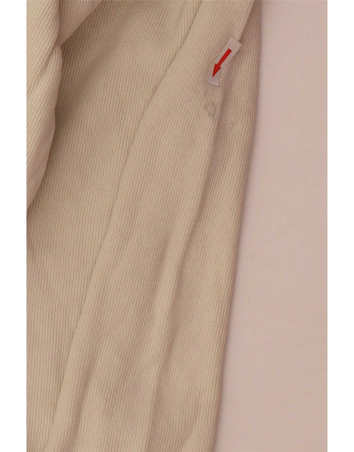 Sergio Tacchini Hombre Top con cuello con cremallera Manga larga Algodón beige medio