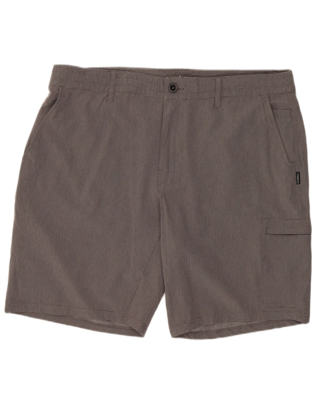 O'Neill Pantalones cortos cargo para hombre W38 XL Poliéster a rayas grises