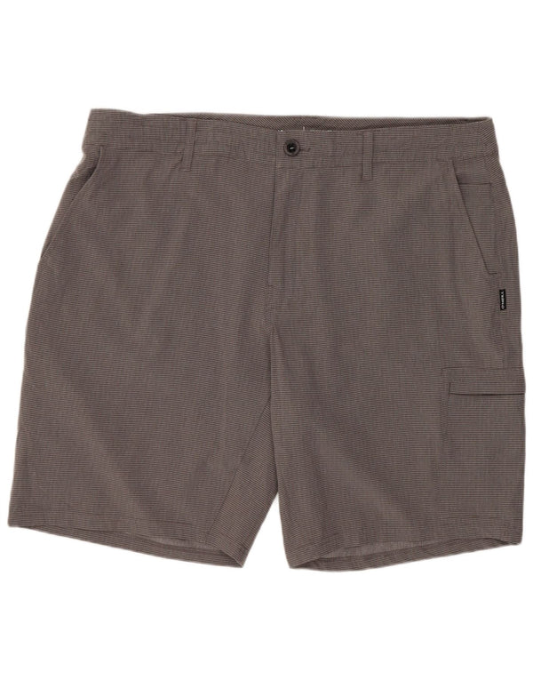 O'Neill Pantalones cortos cargo para hombre W38 XL Poliéster a rayas grises