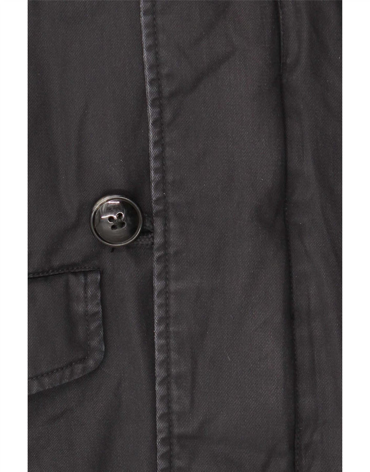 Woolrich Parka con capucha para hombre UK 40 Large Algodón azul marino