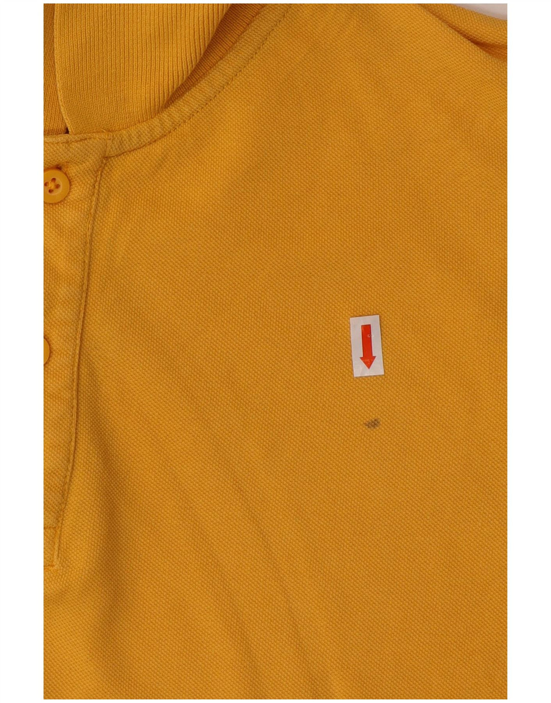 DACK'S Polo para hombre de algodón amarillo grande