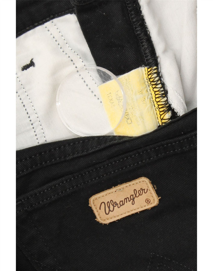 WRANGLER Vaqueros rectos Texas para hombre W38 L32 Algodón negro