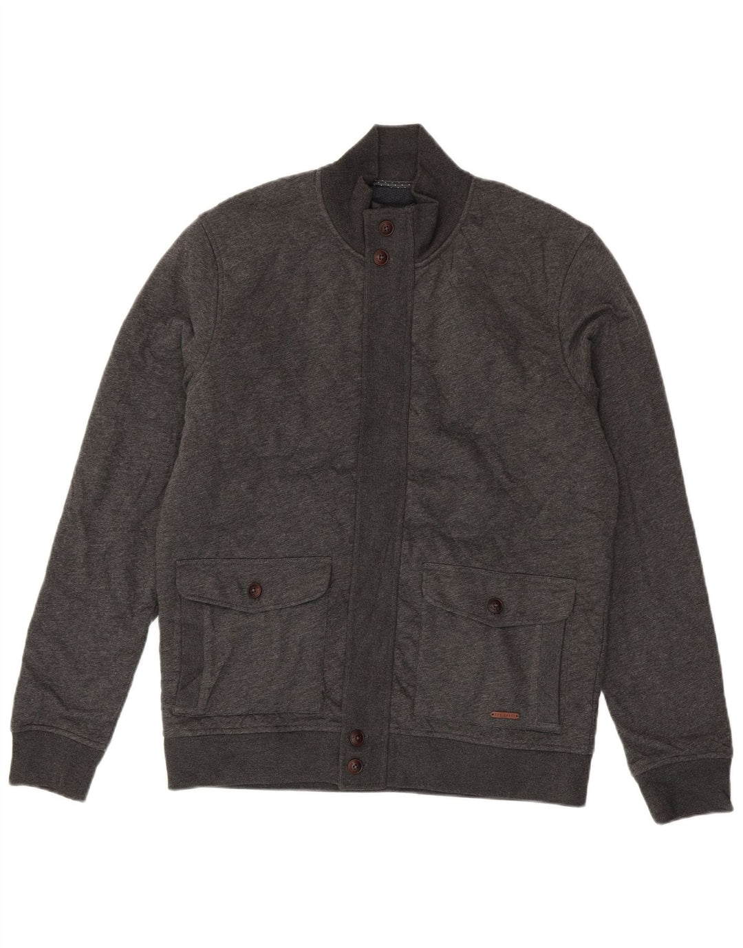 Ted Baker - Cárdigan para hombre, talla 4, algodón gris grande