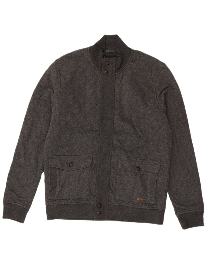 Ted Baker - Cárdigan para hombre, talla 4, algodón gris grande
