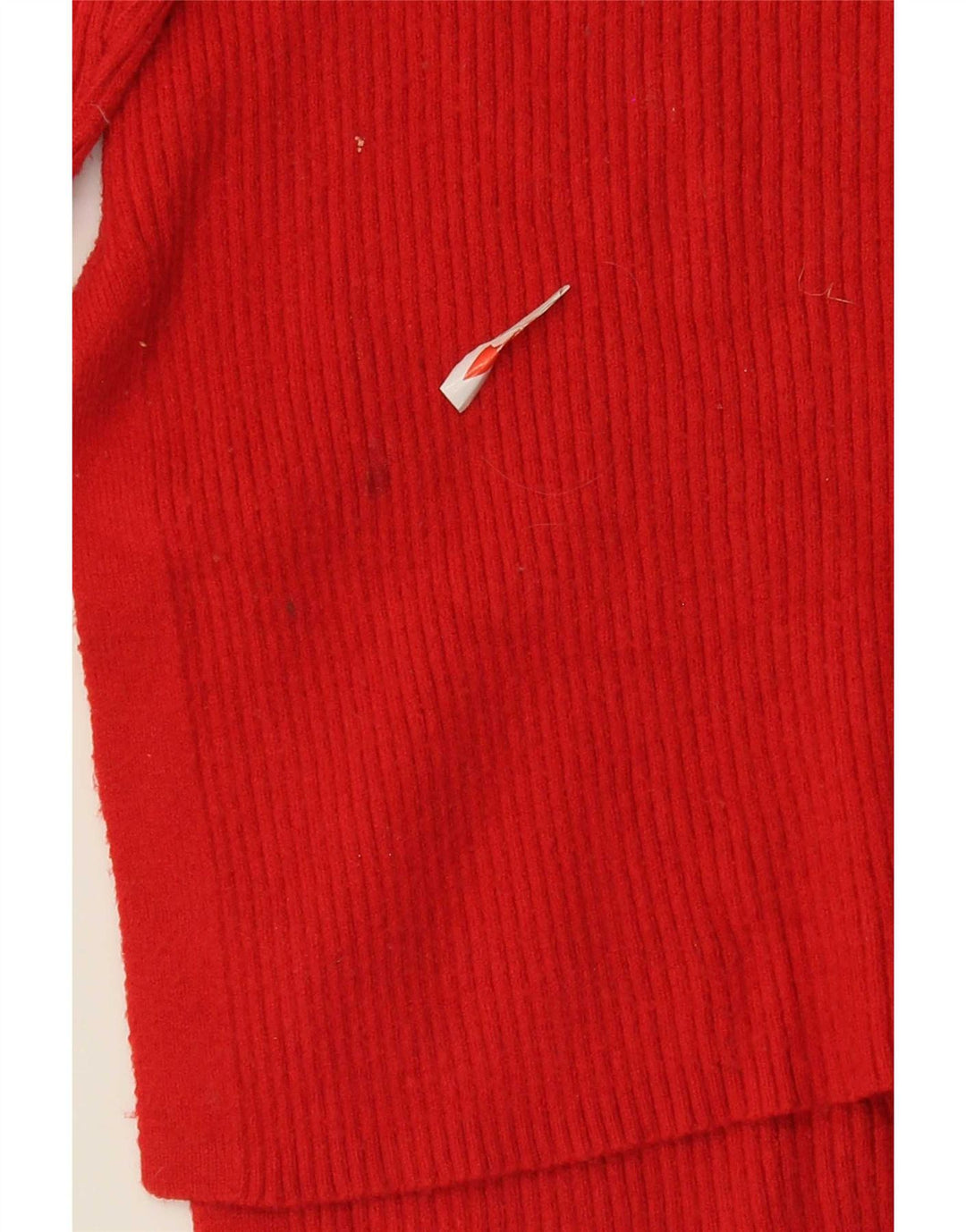 Marks & Spencer Suéter tipo jersey de gran tamaño con cuello en V para mujer UK 10 Small Red
