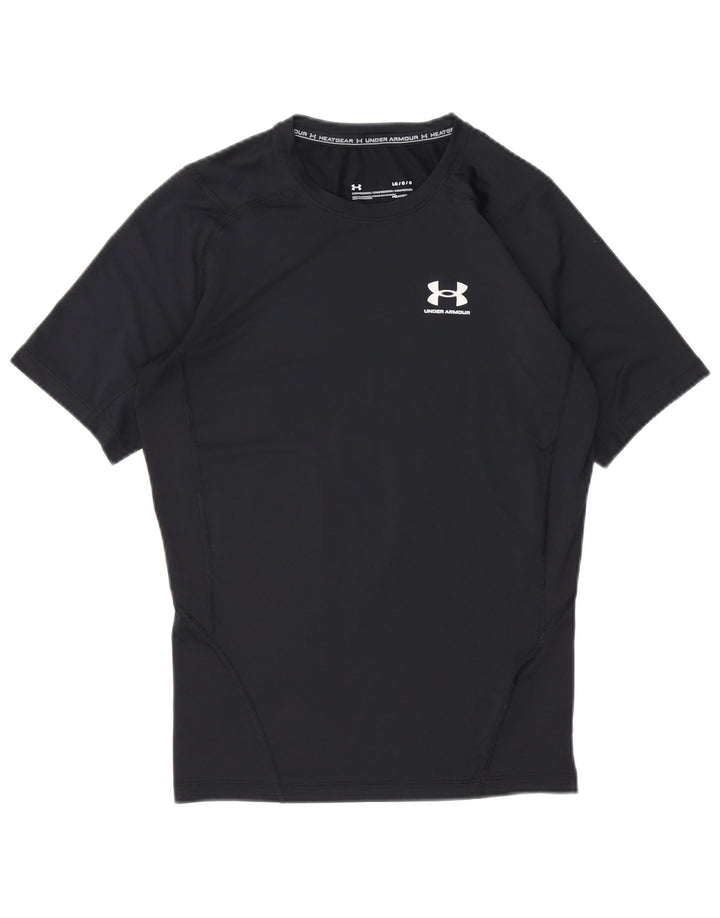 Under Armour Camiseta Heat Gear para hombre, talla grande, poliéster negro