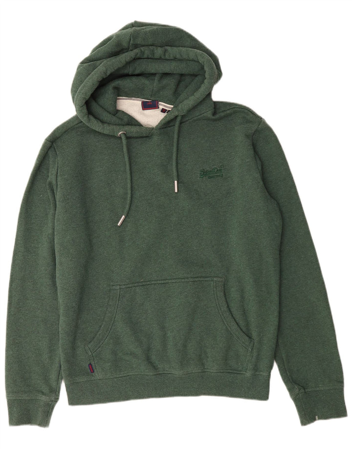 Superdry Jersey con capucha para hombre, talla grande, algodón verde