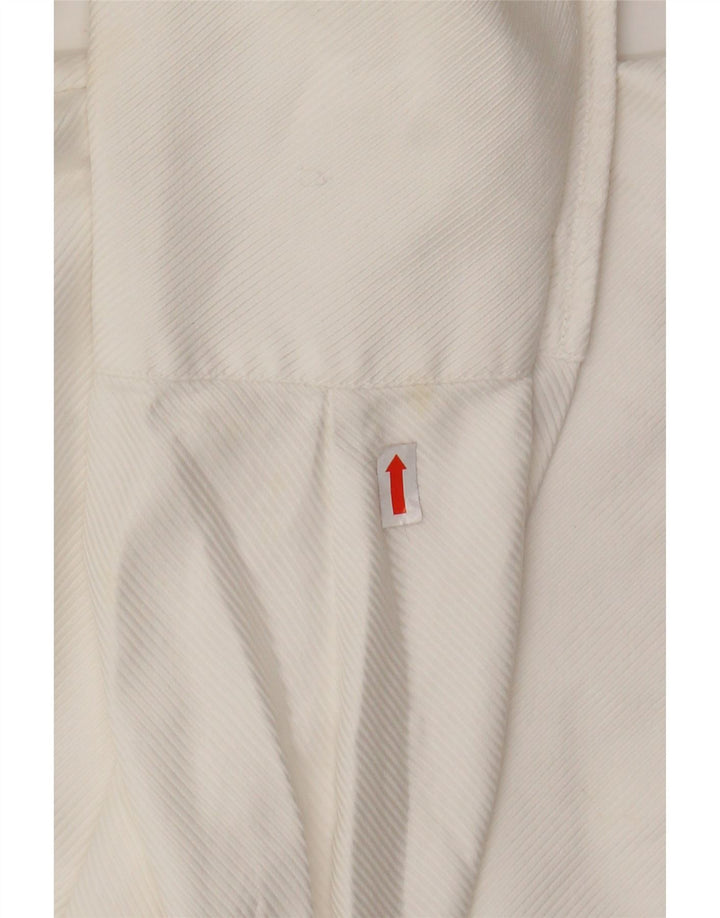 BANANA REPUBLIC Camisa de pana para mujer Reino Unido 44 Algodón blanco mediano