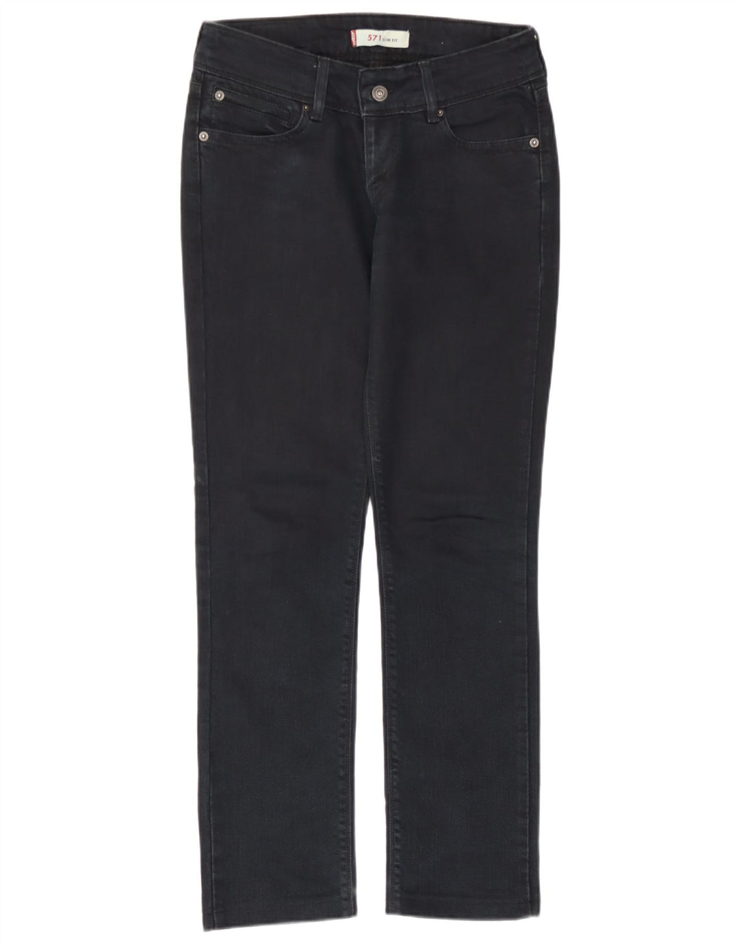Levi's Mujer 571 Slim Jeans W26 L28 Azul Marino