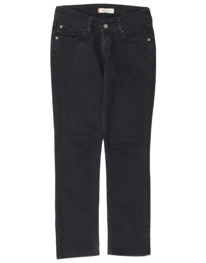 Levi's Mujer 571 Slim Jeans W26 L28 Azul Marino