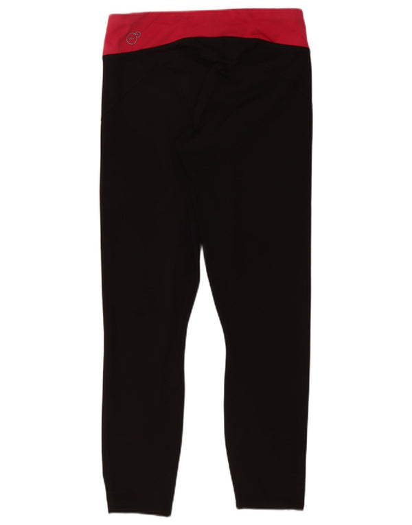 Puma Leggings cortos para mujer UK 8 Small Negro Colorblock Poliéster