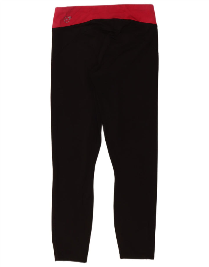 Puma Leggings cortos para mujer UK 8 Small Negro Colorblock Poliéster