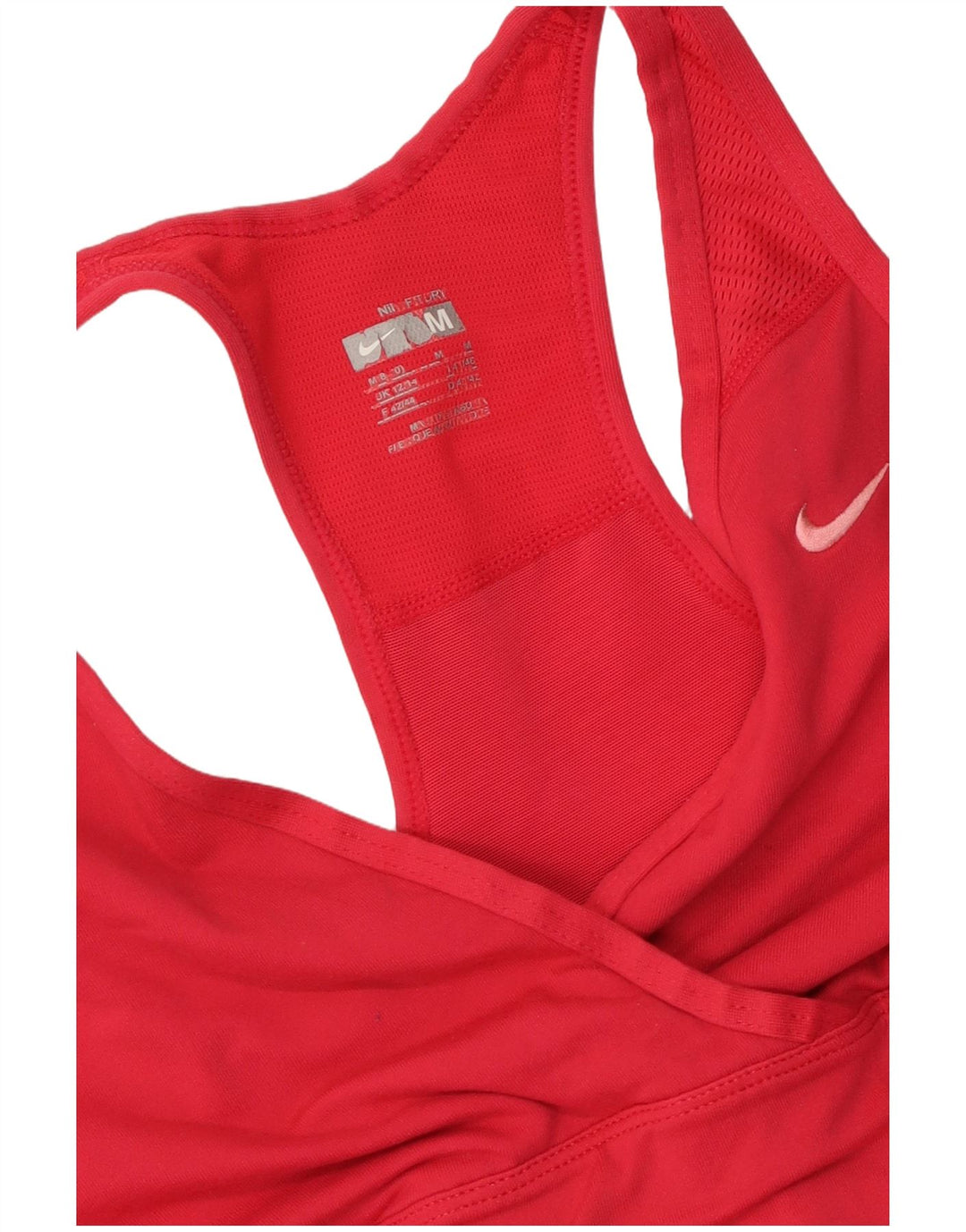 Camiseta sin mangas NIKE para mujer UK 12/14 Medium Red