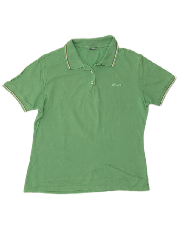 Polo Asics Mujer UK 20 2XL Algodón Verde