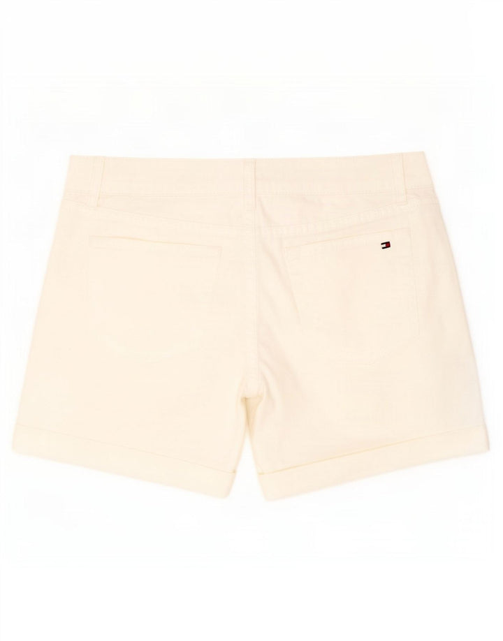Tommy Hilfiger Pantalones cortos chinos para mujer US 6 Medium W32 Algodón blanco