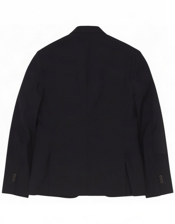 Chaqueta tipo blazer de 2 botones para hombre Massimo Dutti EU 52 Large Lana azul marino