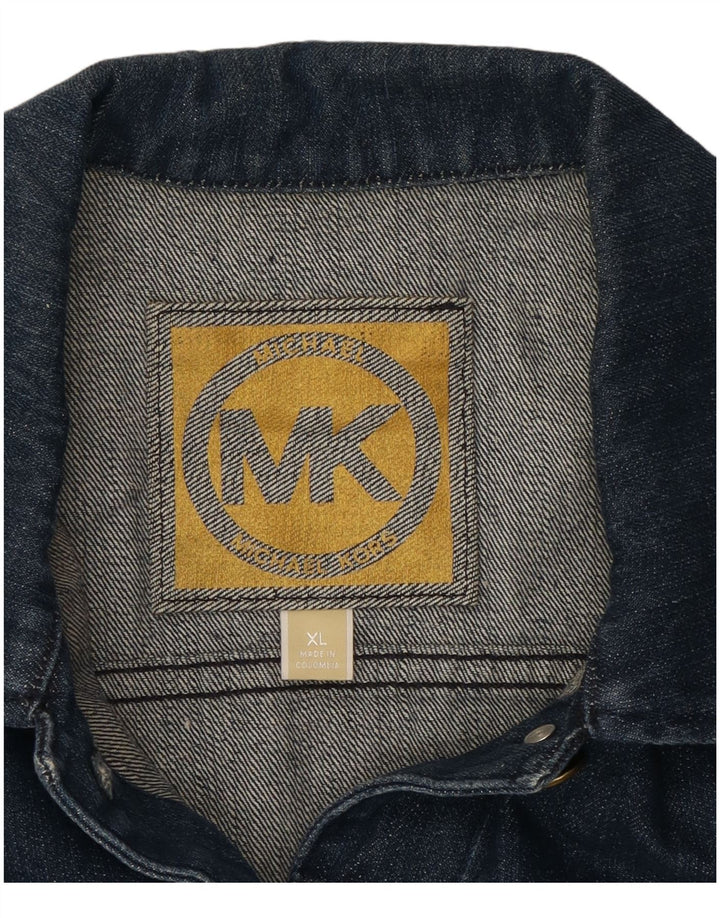 MICHAEL KORS Chaqueta vaquera corta para mujer UK 18 XL Algodón azul