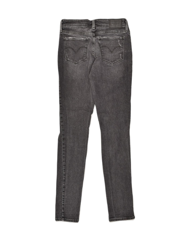 LEVI'S Womens 511 Distressed Skinny Jeans W26 L32  Grey Cotton | Vintage Levi's | Thrift | Second-Hand Levi's | Used Clothing | Messina Hembry 