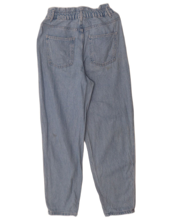 Zara Jeans Cónicos De Cintura Alta Para Mujer EU 36 XS W26 L28 Algodón Azul