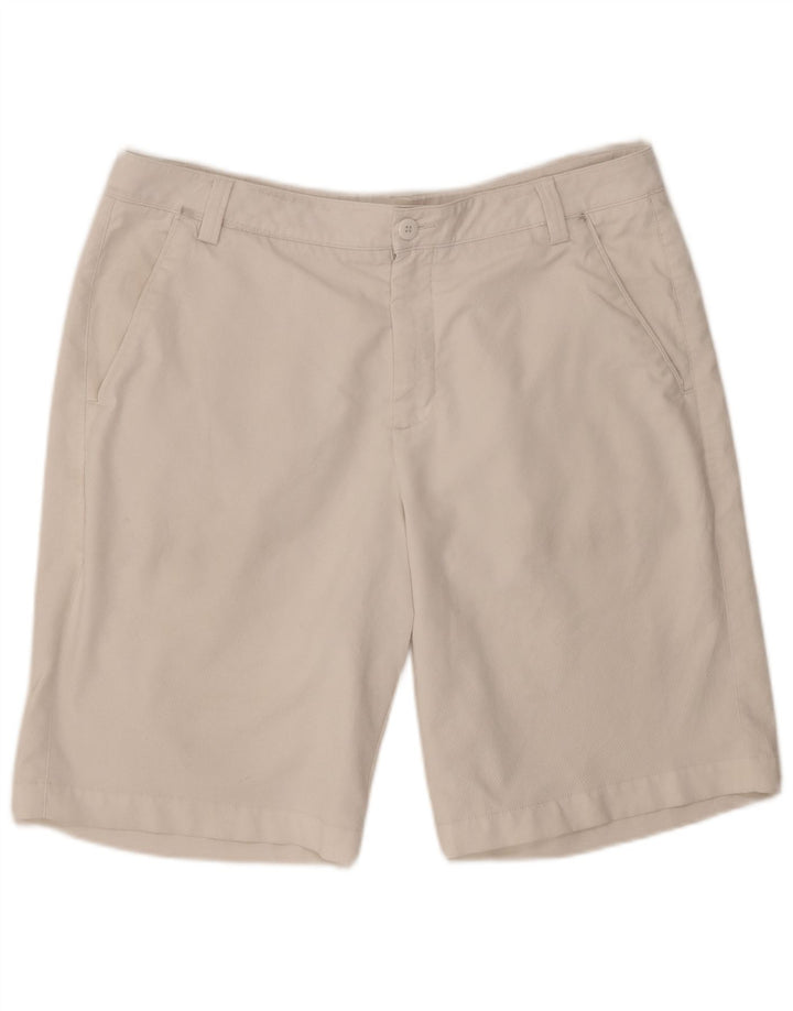 Puma Pantalones cortos chinos para hombre W36 poliéster blanco grande