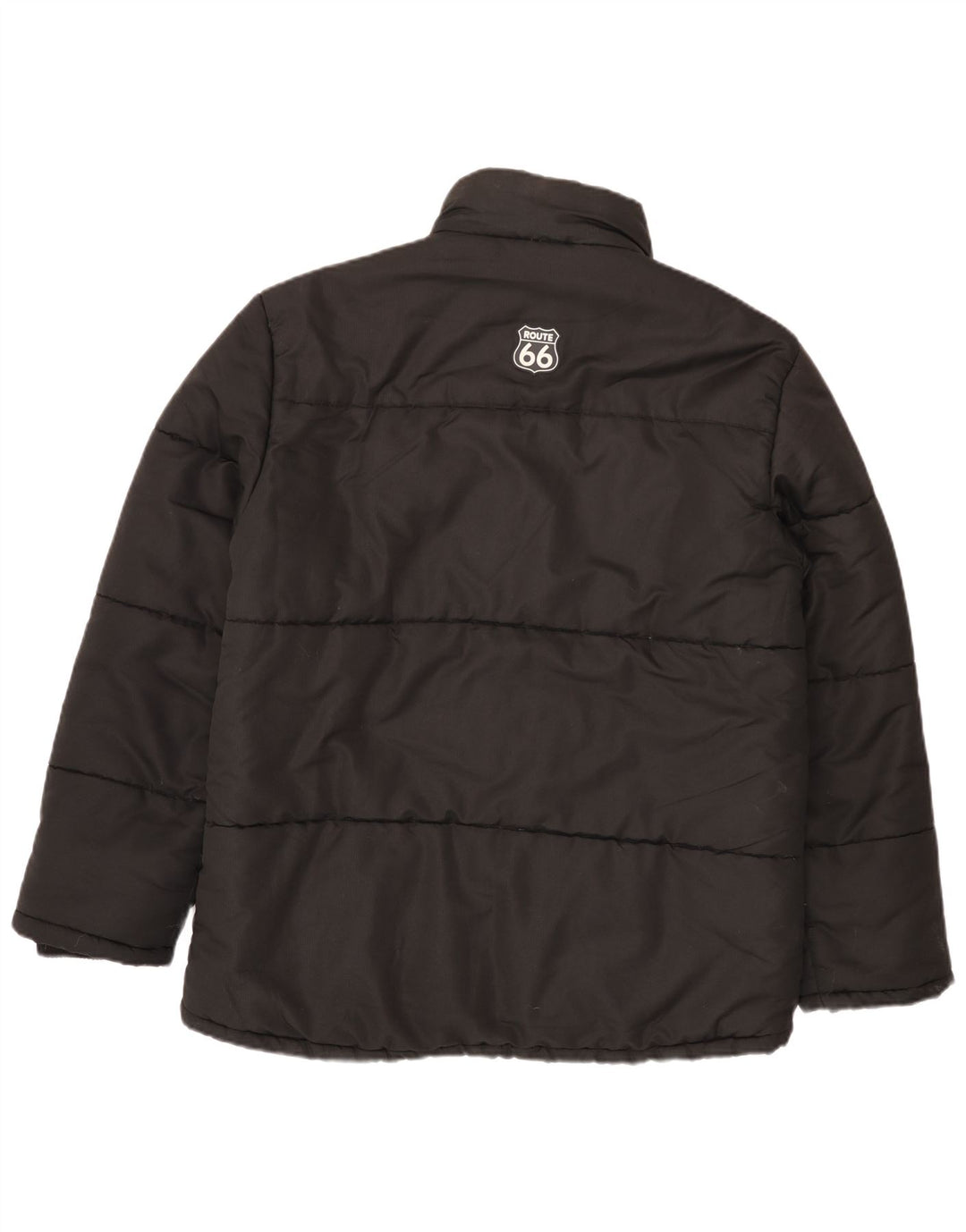 ROUTE 66 Chaqueta acolchada para hombre UK 40 Grande Poliéster negro